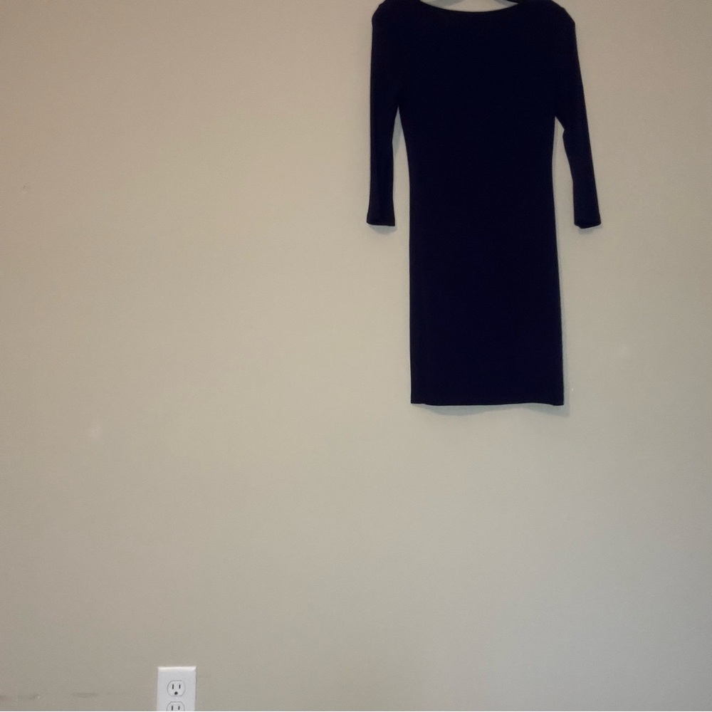 Forever 21 Blue Sheath Dress 3/4 Sleeve Cocktail
